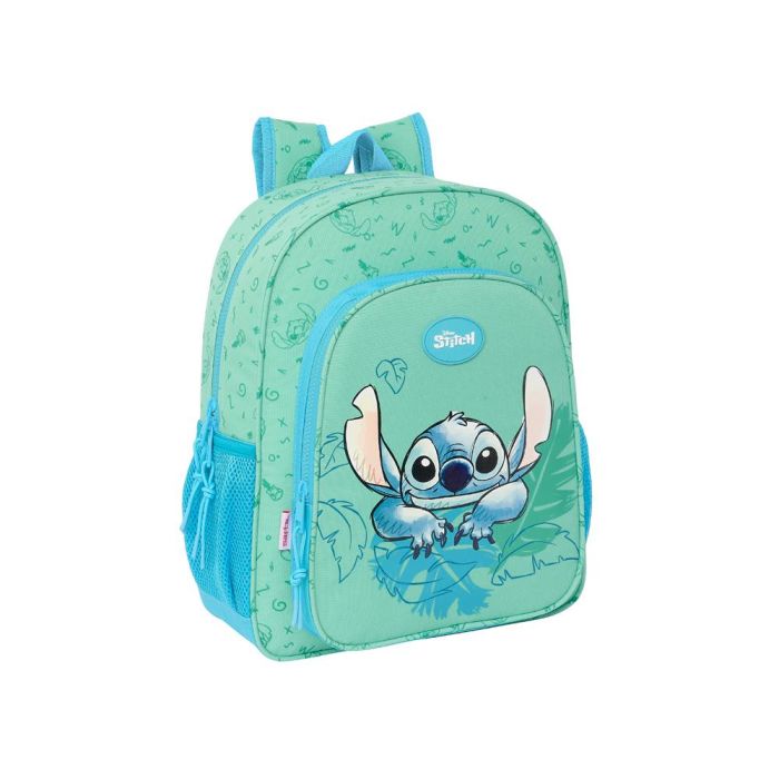 Mochila junior adapt.carro stitch "aloha" 32x38x12 cm