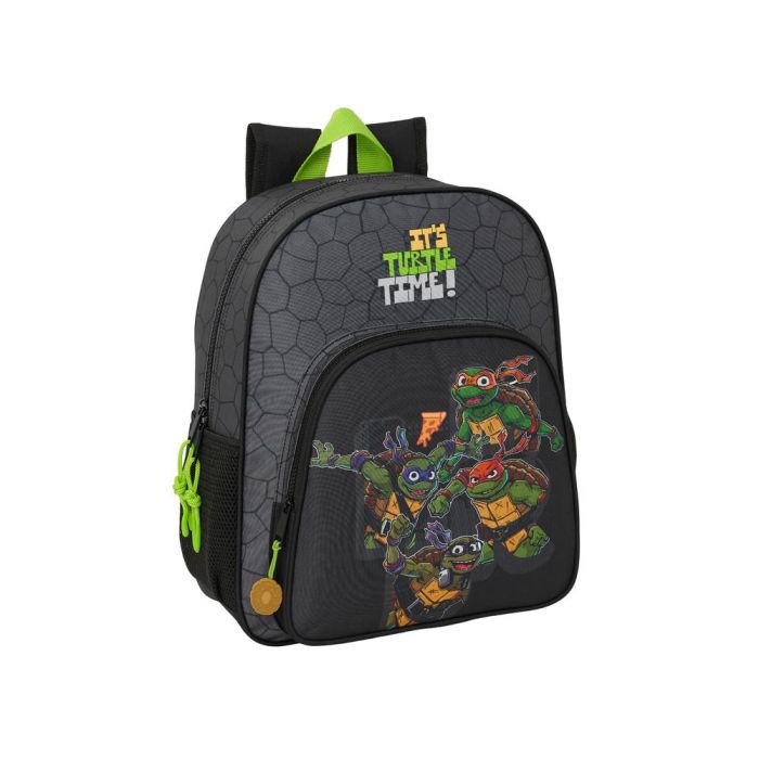 Mochila Escolar Teenage Mutant Ninja Turtles Negro Gris 32 x 38 x 12 cm