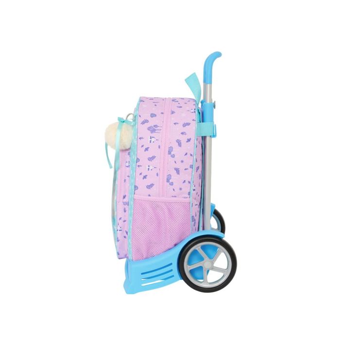 Mochila Escolar con Ruedas Frozen Cool days Violeta Azul cielo 33 x 42 x 14 cm 2