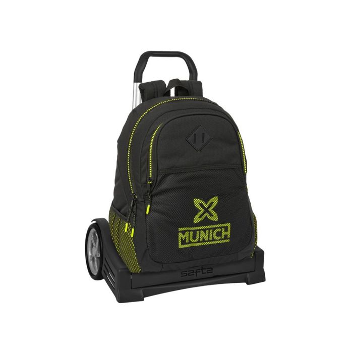 Mochila Escolar con Ruedas Munich Beat Negro 32 x 44 x 16 cm