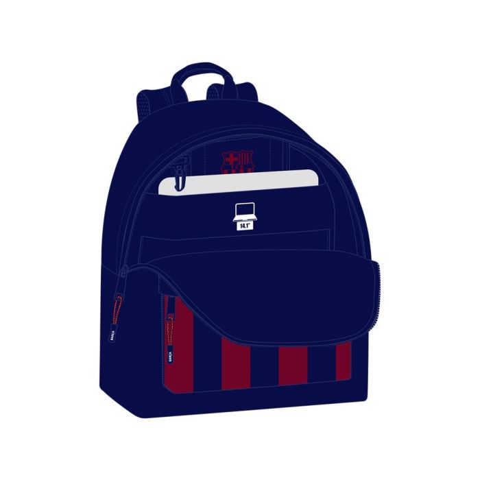 Mochila Safta Para Portatil 14,1-' F.C. Barcelona 410x310X160 mm 1