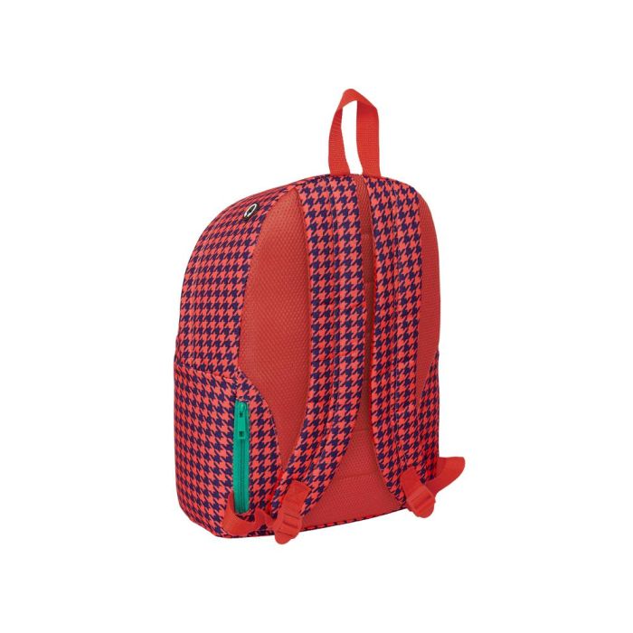 Mochila Safta Para Portatil 14,1-' Nait Nait Pata De Gallo Coral 410x310X160 mm 1