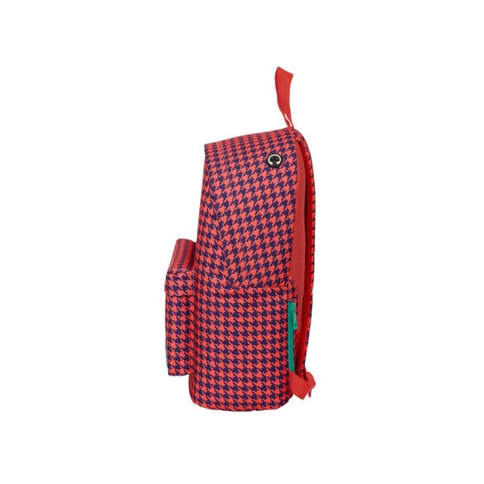 Mochila Safta Para Portatil 14,1-' Nait Nait Pata De Gallo Coral 410x310X160 mm 2