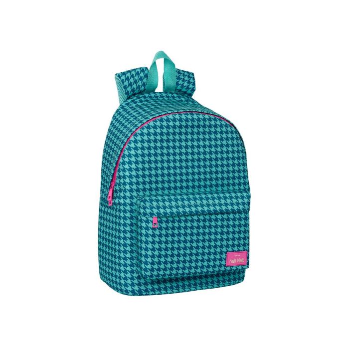 Mochila Safta Para Portatil 14,1-' Nait Nait Pata De Gallo Verde 410x310X160 mm