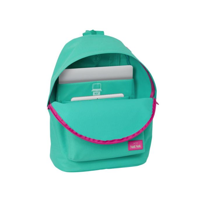 Mochila Safta Para Portatil 14,1-' Nait Nait Verde Mint 410x310X160 mm 3