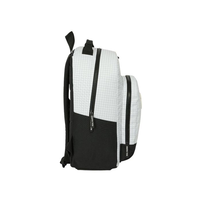 Mochila Escolar Real Madrid C.F. 24/25 Blanco Gris 32 x 42 x 15 cm 2