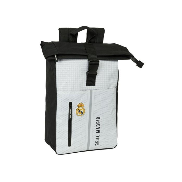 Mochila Safta Solapa Para Portatil 15,6'' Real Madrid 1 Equipacion 24-25 420x280x130 mm