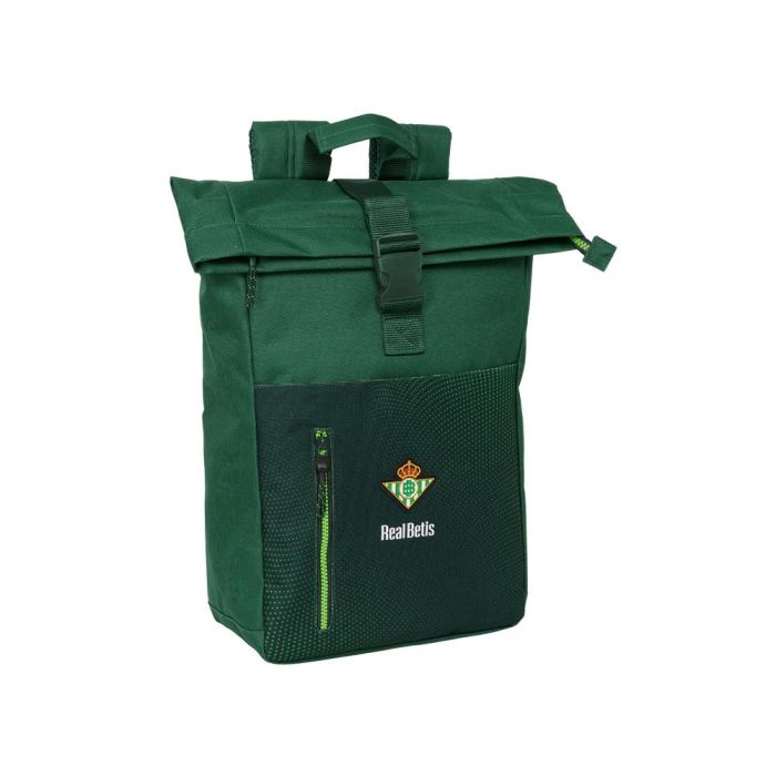 Mochila Safta Solapa Para Portatil 15,6'' Resistente Agua Real Betis Balompie 420x280x130 mm