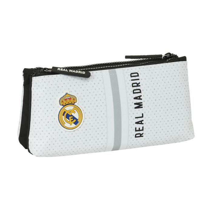 Neceser de Viaje Real Madrid C.F. Blanco Gris Deportivo 22 x 10 x 8 cm