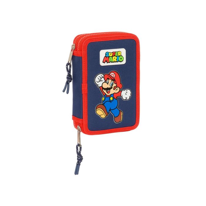 Plumier doble pqño 28 pcs super mario "world" 12,5x19,5x4 cm