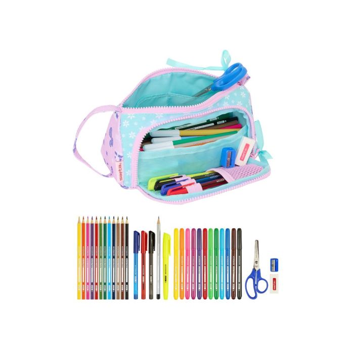 Bolso Escolar Portatodo Safta Con Bolsillo Desplegable Lleno Frozen Ii Cool Days 110x200X85 mm 3