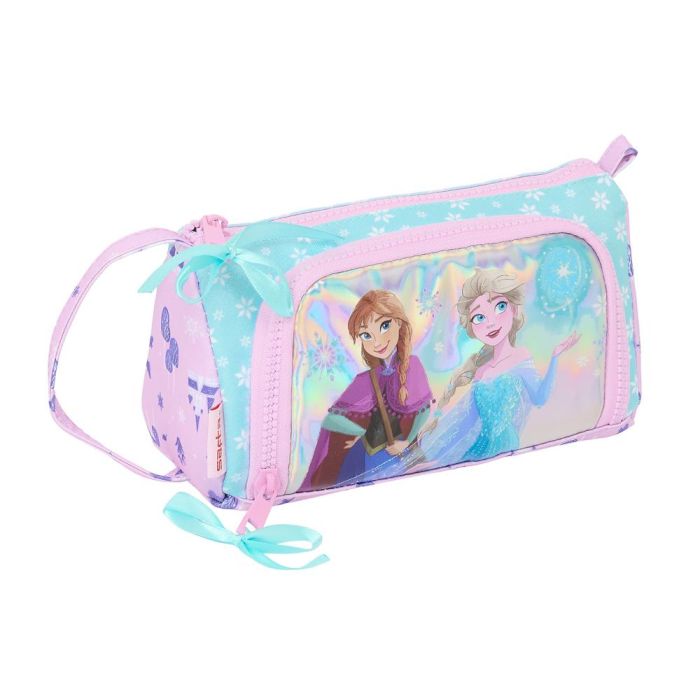 Bolso Escolar Portatodo Safta Con Bolsillo Desplegable Vacio Frozen Ii Cool Days 110x200x85 mm