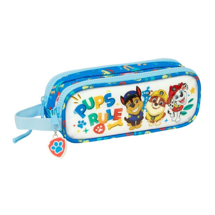 Bolso Escolar Portatodo Safta Doble Paw Patrol Pups Rule 80x210x60 mm