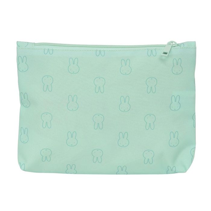 Bolso Escolar Portatodo Safta Grande 2 Cremallera Reciclado Y Repelente Agua Miffy Menta 160x230X30 mm 1