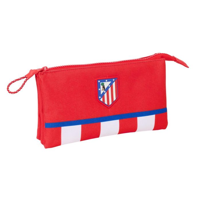 Bolso Escolar Portatodo Safta Triple Atletico De Madrid 120x220x30 mm