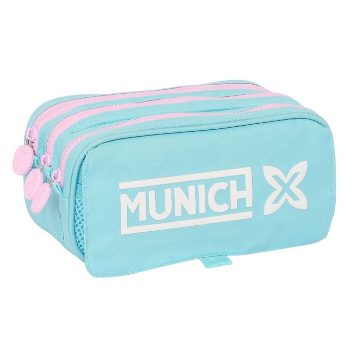 Bolso Escolar Portatodo Safta Triple Big Munich Heaven 100x215x80 mm