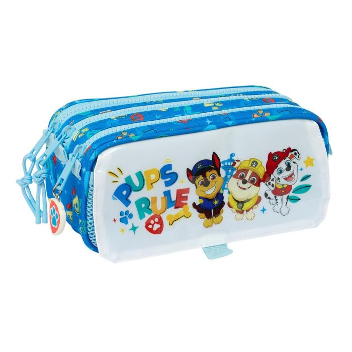 Bolso Escolar Portatodo Safta Triple Big Paw Patrol Pups Rule 100x215x80 mm