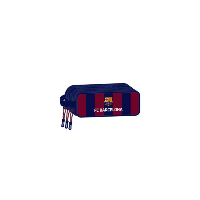 Bolso Escolar Portatodo Safta Triple F.C. Barcelona 85x210x70 mm