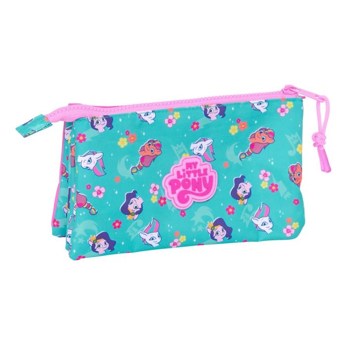 Bolso Escolar Portatodo Safta Triple My Little Pony Magic 120x220X30 mm 1