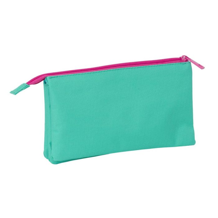 Bolso Escolar Portatodo Safta Triple Nait Nait Verde Mint 120x220X30 mm 1