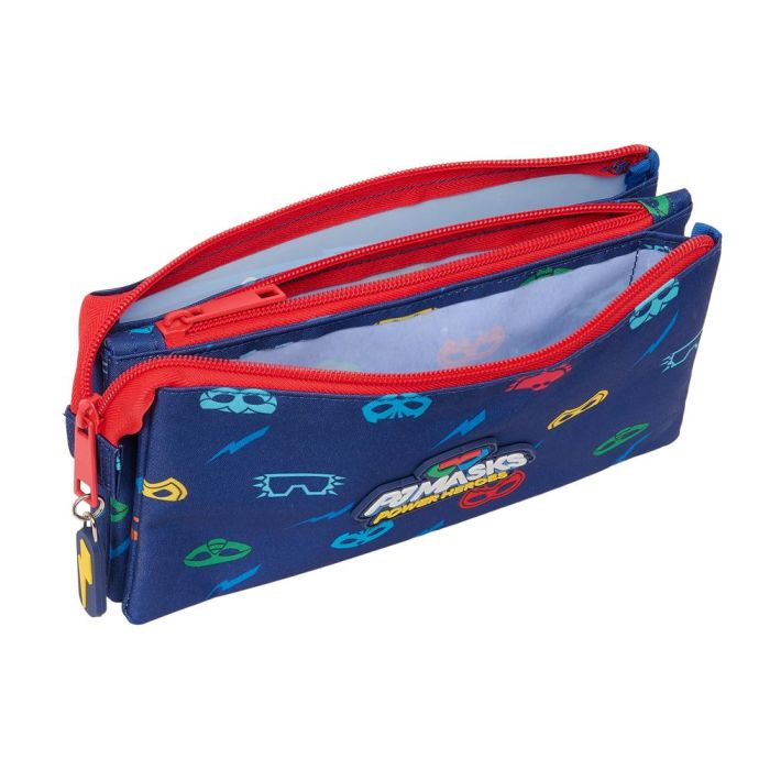 Bolso Escolar Portatodo Safta Triple Pjmasks Ready 120x220X30 mm 2