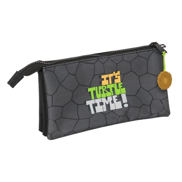 Bolso Escolar Portatodo Safta Triple Tortugas Ninja 120x220X30 mm 1