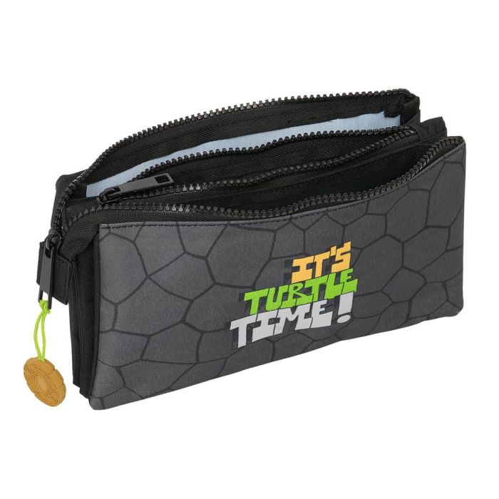 Bolso Escolar Portatodo Safta Triple Tortugas Ninja 120x220X30 mm 2