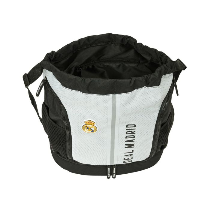 Mochila Saco Infantil Real Madrid C.F. 24/25 Blanco Gris 35 x 40 x 1 cm 3