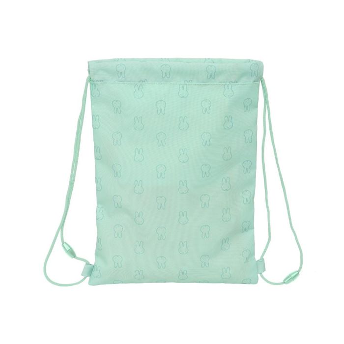 Saco Plano Safta Junior Reciclado Y Repelente Agua Miffy Menta 340x260X10 mm 1