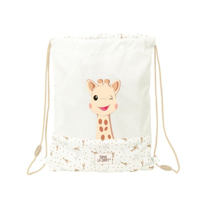 Saco Plano Safta Junior Reciclado Y Repelente Agua Sophie La Girafe Cookie 340x260x10 mm