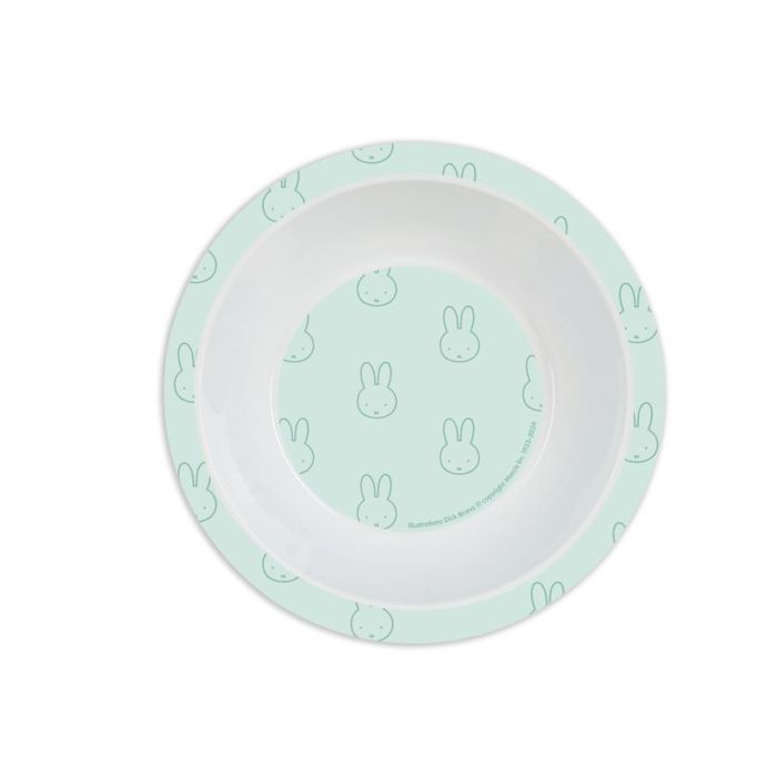 Set De Platos Cubiertos Y Vaso Safta Miffy Menta 260x260X90 mm 2