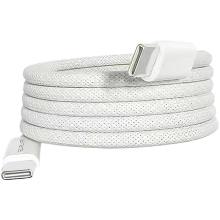 4smarts Cable magnético USB-C RollUp 1.5m blanco