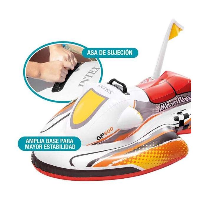 Intex Figura Hinchable Moto Wave Rider 117x77 cm para Niños +3 Años 5