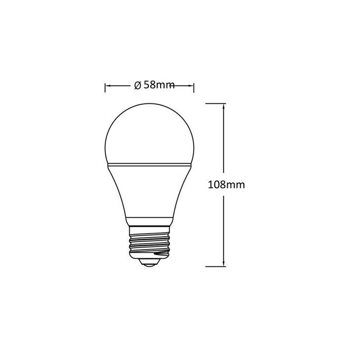 Lámpara Led Bulbo Opaco E27 De 9W 3000K PANASONIC-PANALIGHT LDAHV9LH3E 1