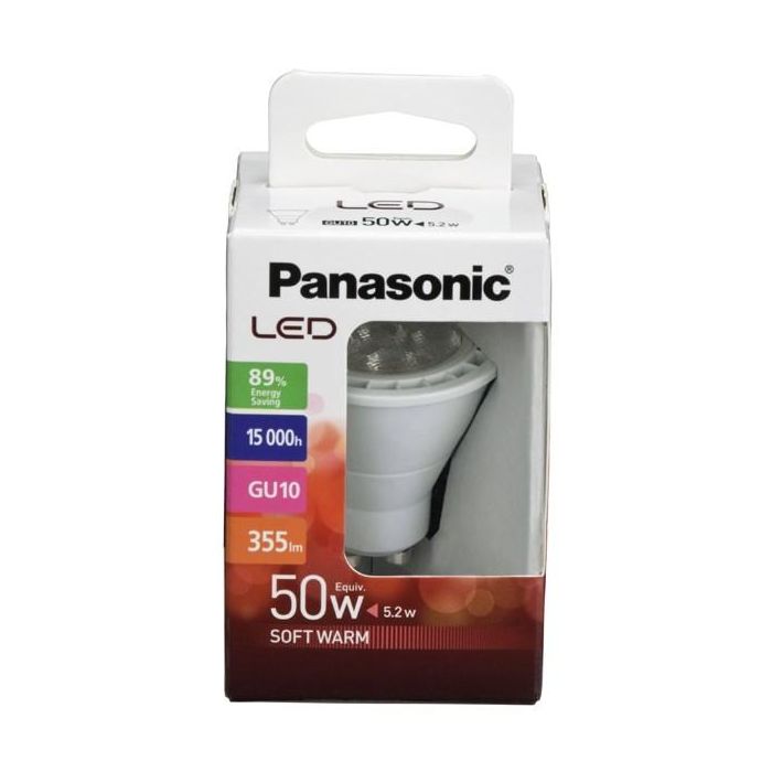 Lámpara Led Dicroica Gu10 De 5,2W 2700K PANASONIC-PANALIGHT LDRHV7L27WG102EP 2