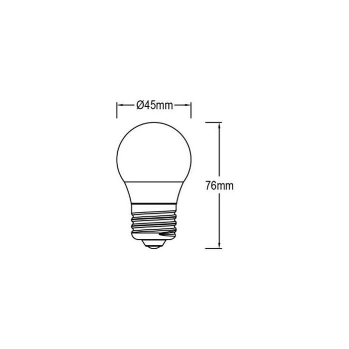 Lámpara Led Esférica Frost E27 De 4W 4500K Pack De 4 PANASONIC-PANALIGHT LDGHV5L45CFE272EPL-ECO-4x 2