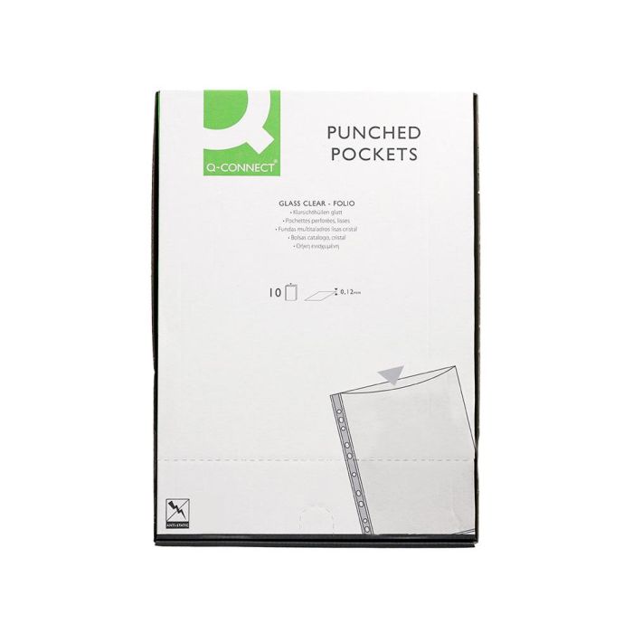 Funda Multitaladro Q-Connect Folio 120 Mc Cristal Bolsa De 10 Unidades 5