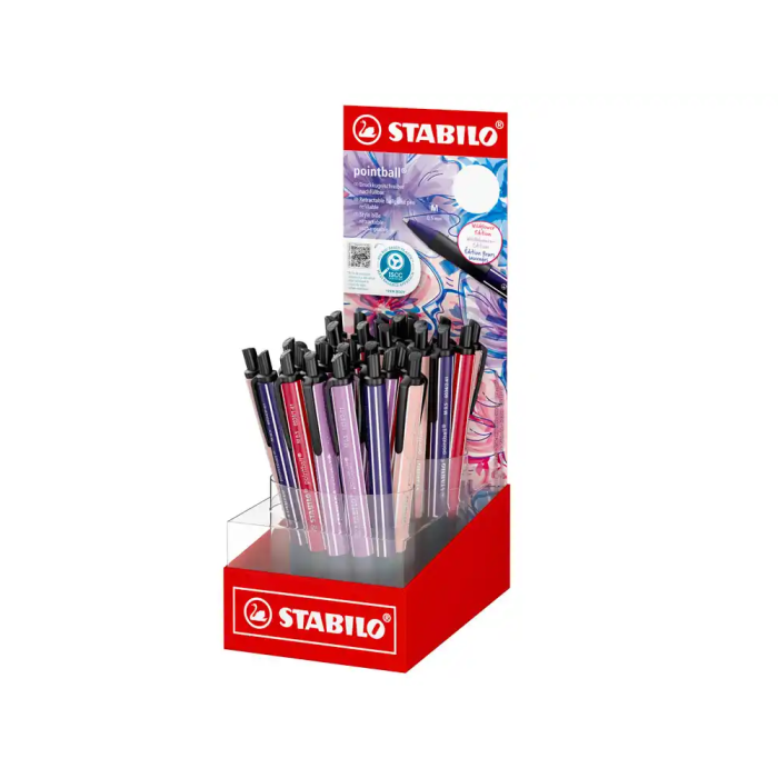 Stabilo Pointball Nature Colors Wildflower Bolígrafo Retráctil 0.5 mm - Expositor 38 Unidades Colores Surtidos Stabilo Pointball Nature Colors Wildflower Bolígrafo Retráctil 0.5 mm - Expositor 38 Unidades Colores Surtidos