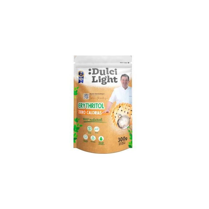 DULCILIGHT Eritritol 300g - Edulcorante Granulado Cero Calorías, Vegano, Sin Gluten, Apto para Diabéticos y Keto