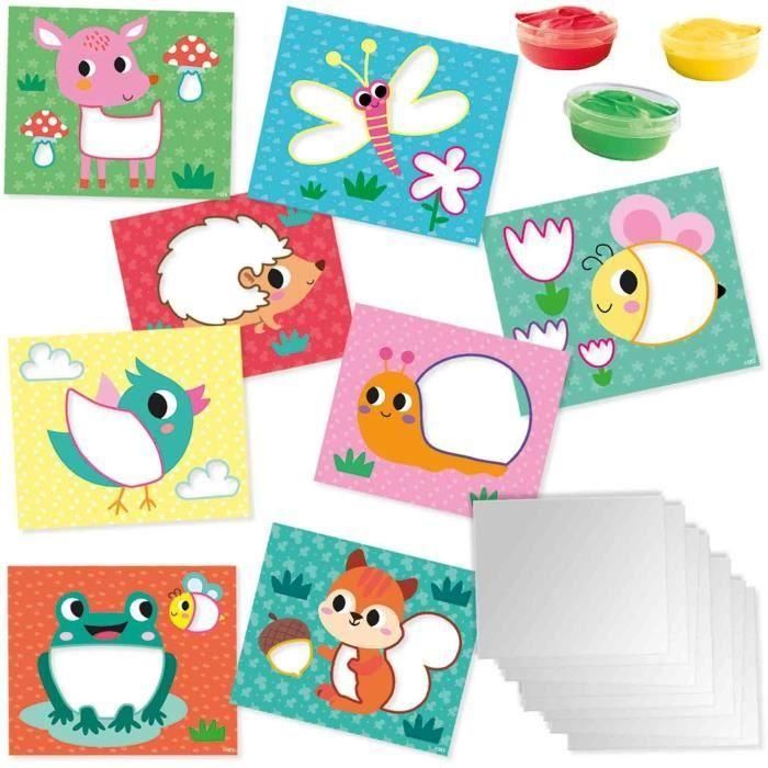 Ses Creative SES8710341249250 Tarjetas Eco para Pintar con los Dedos - Exprésate con hojas de papel 5