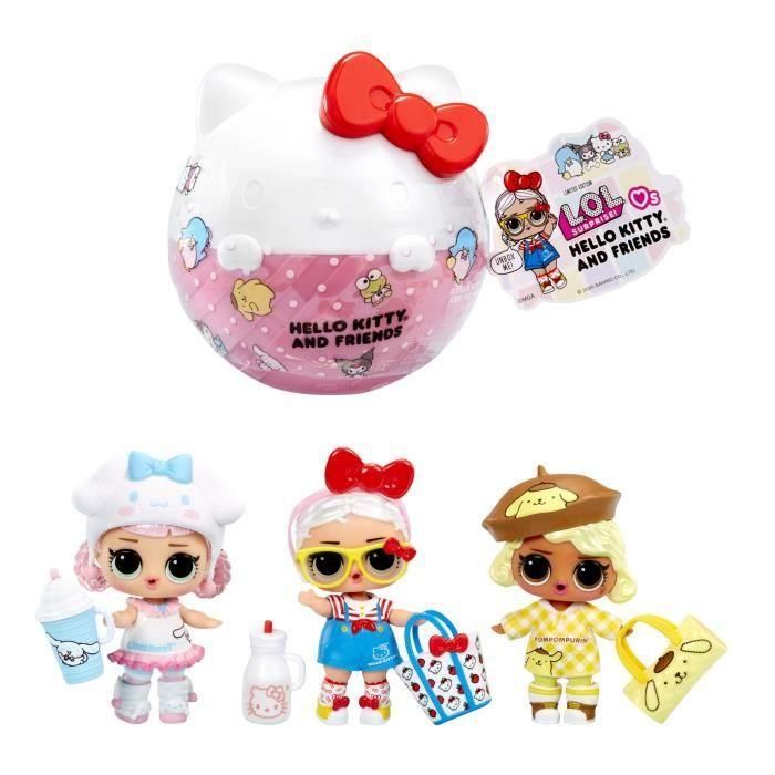Muñecas LOL Surprise Loves Hello Kitty Tots 7,5 cm - A partir de 3 años 2 Muñecas LOL Surprise Loves Hello Kitty Tots 7,5 cm - A partir de 3 años 2
