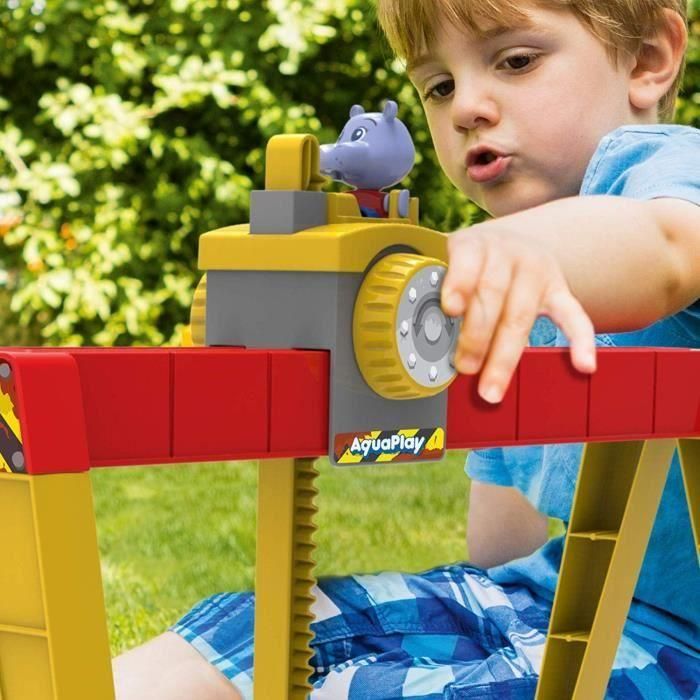 Aquaplay Port a Container - Circuito de Agua con Barco, Coche Anfibio, Grúa y Minifiguras - 104x90 cm para Niños 3+ Años 3