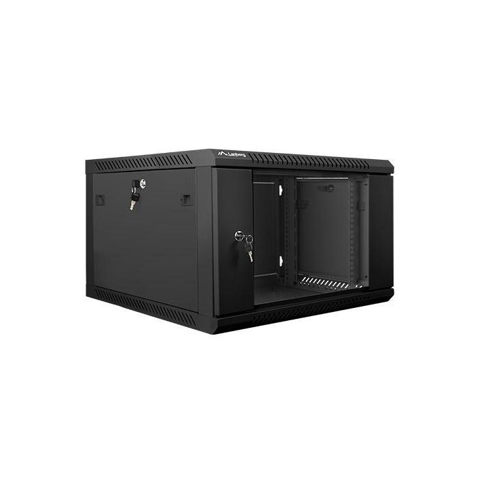 Lanberg WF01-6606-10B Armario Rack 6U 600x600x368mm Montaje en Pared Autoensamblaje Carga 60kg Negro IP20 Lanberg WF01-6606-10B Armario Rack 6U 600x600x368mm Montaje en Pared Autoensamblaje Carga 60kg Negro IP20
