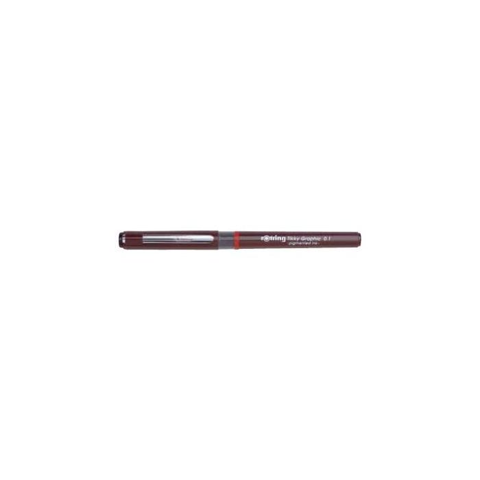 Rotring 1904756 Bolígrafo de gel retráctil Tikky Graphic 0.5mm, tinta negra, cuerpo burdeos