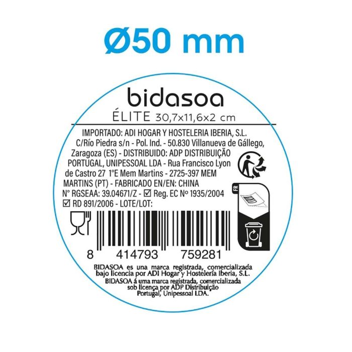 Bandeja Porcelana Alumina Elite Bidasoa 30,7x11,6x2 cm 5 Bandeja Porcelana Alumina Elite Bidasoa 30,7x11,6x2 cm 5