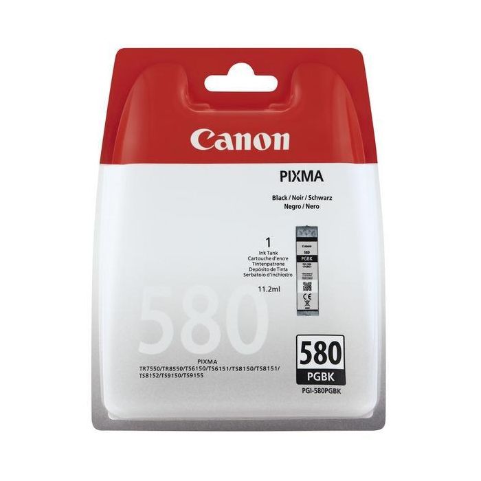 Canon Tinta Negro Ts 6150-6151-8150-8151 - R 7550 - Pgi 580Pgbk Canon Tinta Negro Ts 6150-6151-8150-8151 - R 7550 - Pgi 580Pgbk