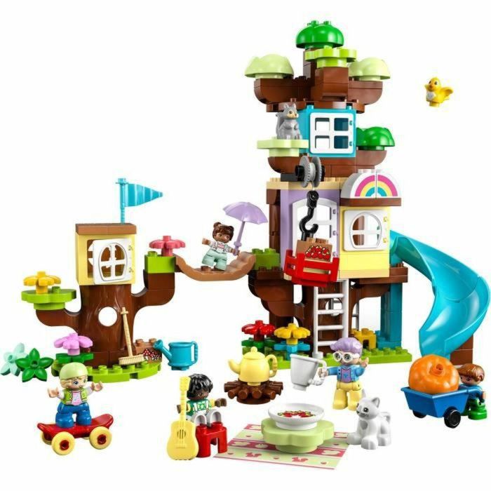 LEGO DUPLO 10993 La cabaña en el árbol 3 en 1, juguete educativo para niños de 3 años, con ladrillos 1