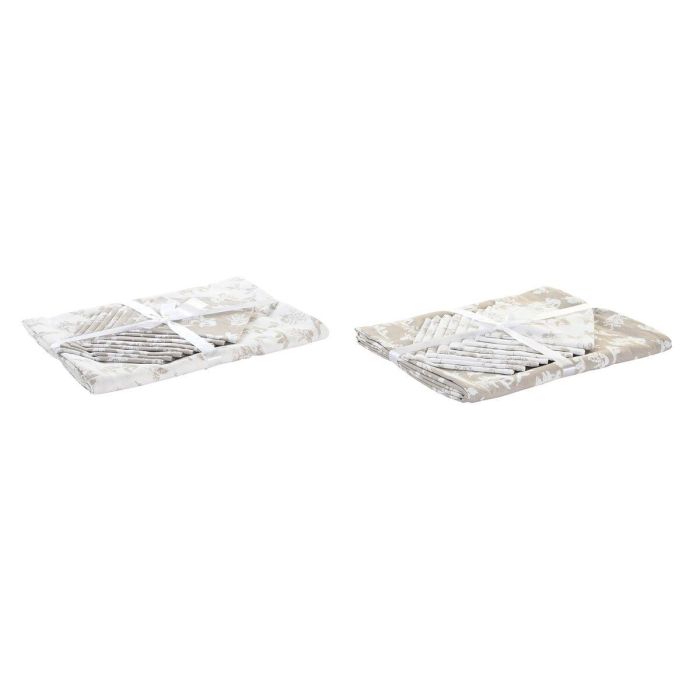 Mantel Alpino DKD Home Decor Marron Claro Blanco 250 x 0.5 x 150 cm Set de 9 (2 Unidades) Mantel Alpino DKD Home Decor Marron Claro Blanco 250 x 0.5 x 150 cm Set de 9 (2 Unidades)