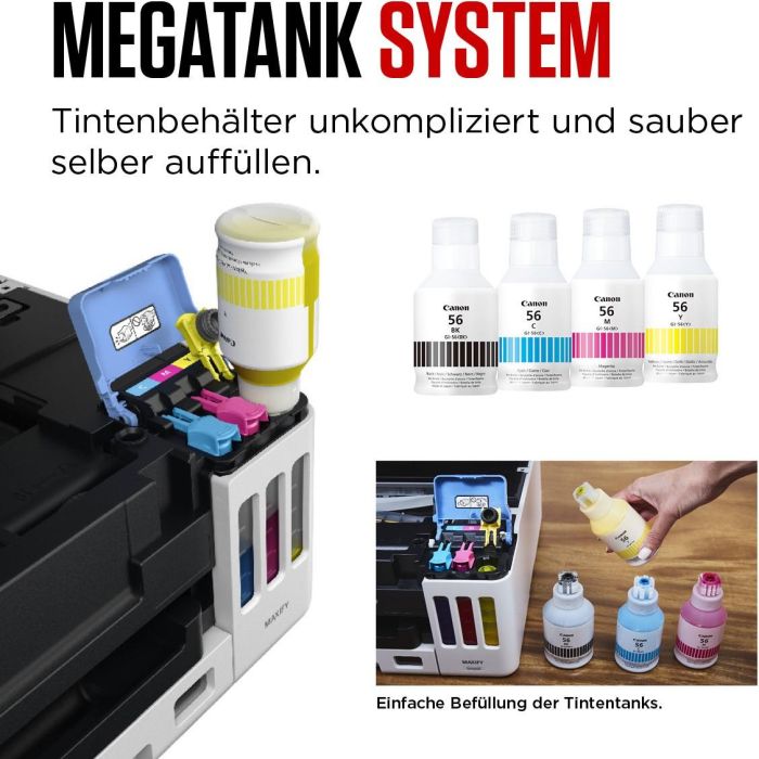 Canon MAXIFY GX6050 Impresora Multifunción Tinta A4 LAN WLAN Duplex ADF 8