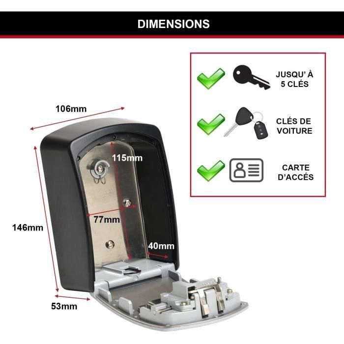 MASTER LOCK Caja de llaves segura - Formato XL - Caja de llaves - Almacenamiento de gran capacidad 5